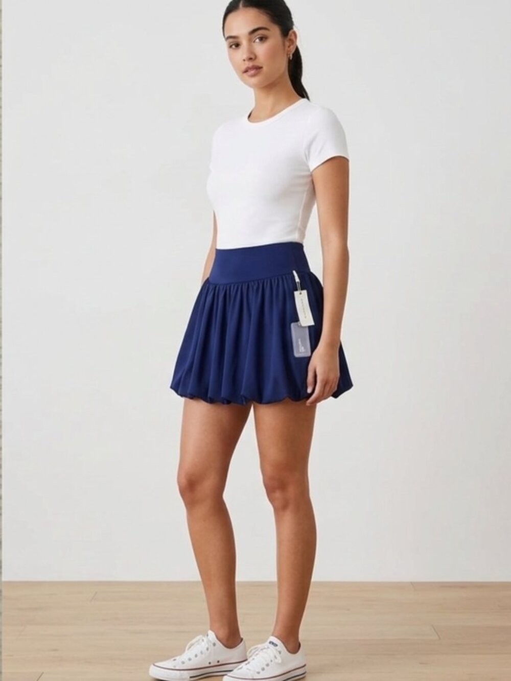 NWT Anthropologie Navy Bubble Skirt Sz XXS